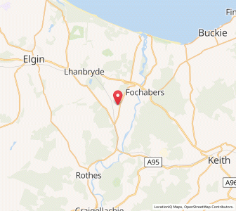 Map of Orbliston, ScotlandScotland