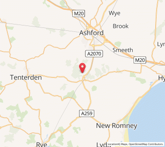 Map of Orlestone, EnglandEngland