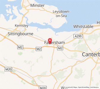 Map of Ospringe, EnglandEngland