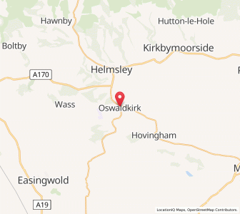 Map of Oswaldkirk, EnglandEngland