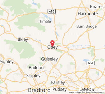 Map of Otley, EnglandEngland