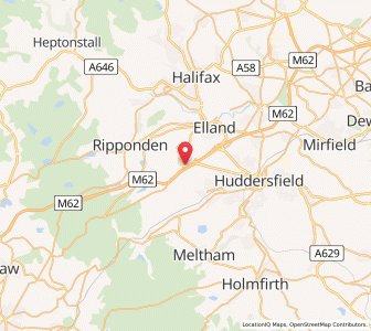 Map of Outlane, EnglandEngland