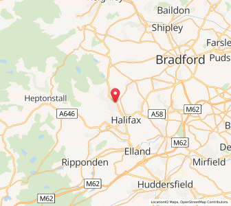 Map of Ovenden, EnglandEngland