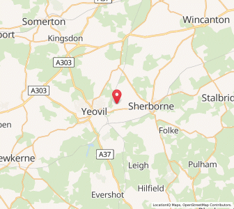 Map of Over Compton, EnglandEngland