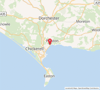 Map of Overcombe, EnglandEngland