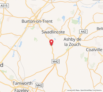 Map of Overseal, EnglandEngland