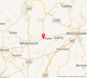 Map of Overton, EnglandEngland