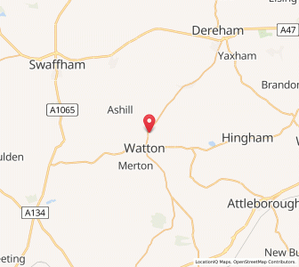 Map of Ovington, EnglandEngland