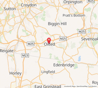 Map of Oxted, EnglandEngland