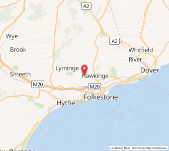 Map of Paddlesworth, EnglandEngland