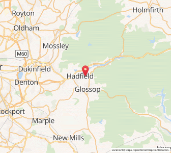 Map of Padfield, EnglandEngland