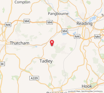 Map of Padworth, EnglandEngland