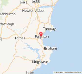 Map of Paignton, EnglandEngland