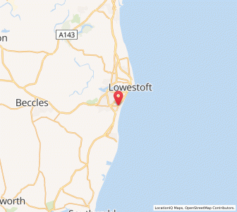 Map of Pakefield, EnglandEngland