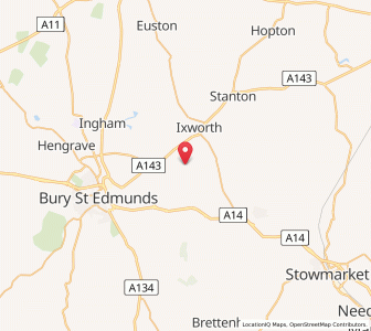 Map of Pakenham, EnglandEngland