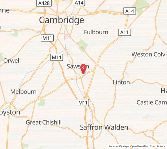 Map of Pampisford, EnglandEngland