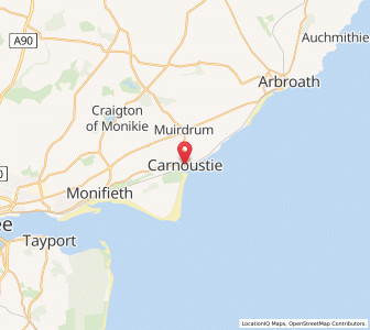 Map of Panbride, ScotlandScotland