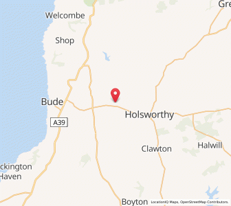 Map of Pancrasweek, EnglandEngland