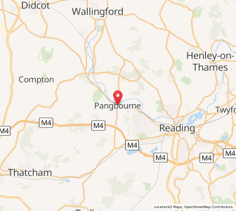 Map of Pangbourne, EnglandEngland