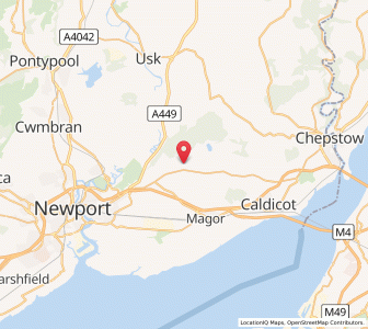 Map of Parc Seymour, WalesWales