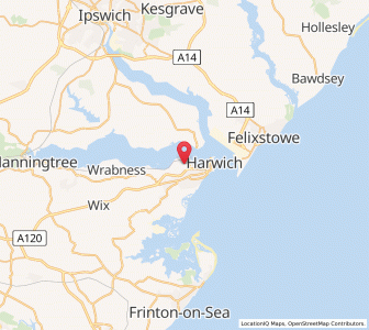 Map of Parkeston, EnglandEngland