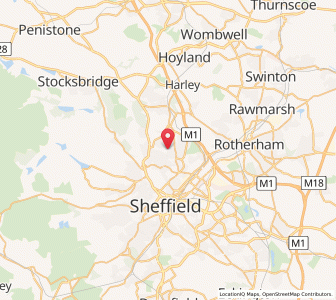 Map of Parson Cross, EnglandEngland