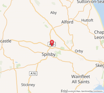 Map of Partney, EnglandEngland