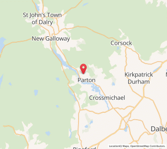 Map of Parton, ScotlandScotland