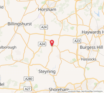 Map of Partridge Green, EnglandEngland