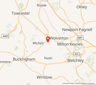 Map of Passenham, EnglandEngland