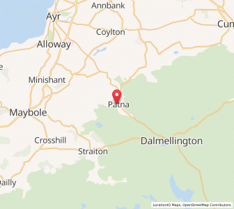 Map of Patna, ScotlandScotland