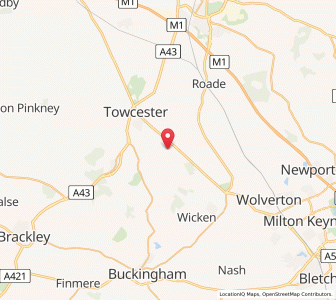 Map of Paulerspury, EnglandEngland