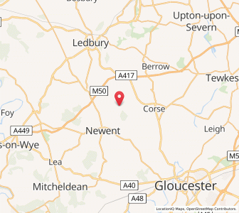 Map of Pauntley, EnglandEngland