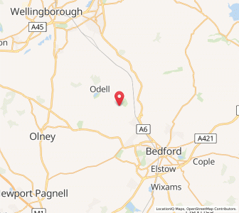 Map of Pavenham, EnglandEngland