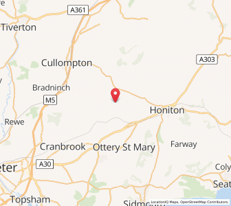 Map of Payhembury, EnglandEngland