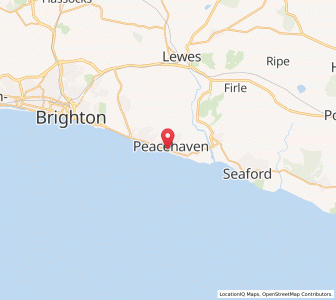 Map of Peacehaven, EnglandEngland