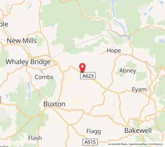 Map of Peak Forest, EnglandEngland