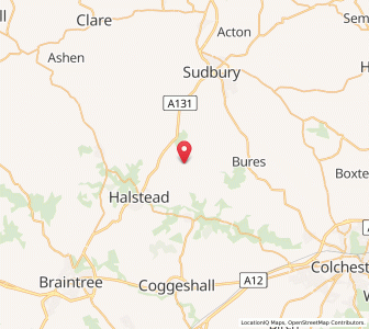 Map of Pebmarsh, EnglandEngland