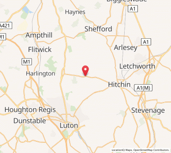 Map of Pegsdon, EnglandEngland