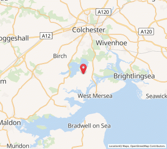 Map of Peldon, EnglandEngland