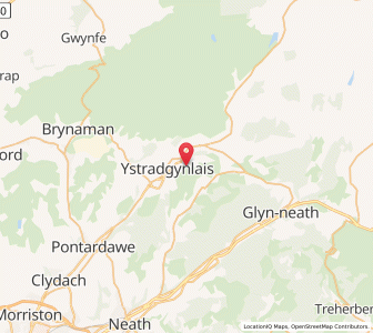 Map of Pen-rhos, WalesWales