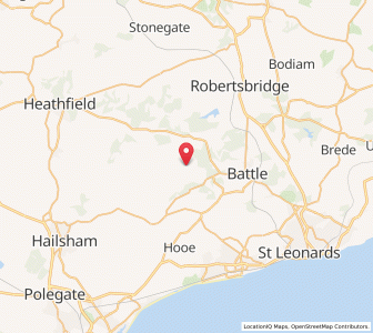 Map of Penhurst, EnglandEngland