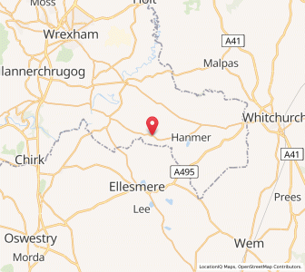 Map of Penley, WalesWales