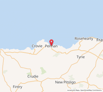 Map of Pennan, ScotlandScotland