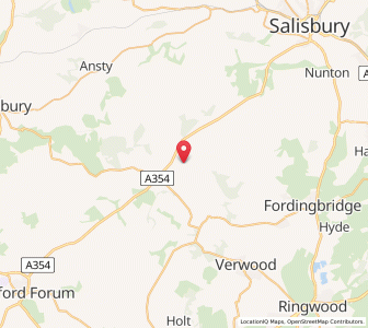 Map of Pentridge, EnglandEngland