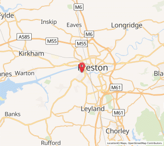 Map of Penwortham, EnglandEngland