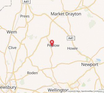 Map of Peplow, EnglandEngland