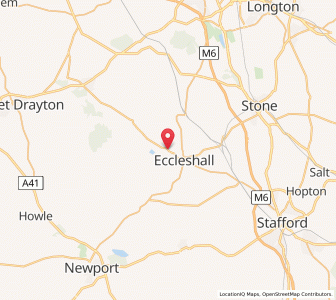 Map of Pershall, EnglandEngland