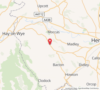 Map of Peterchurch, EnglandEngland