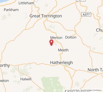 Map of Petrockstow, EnglandEngland